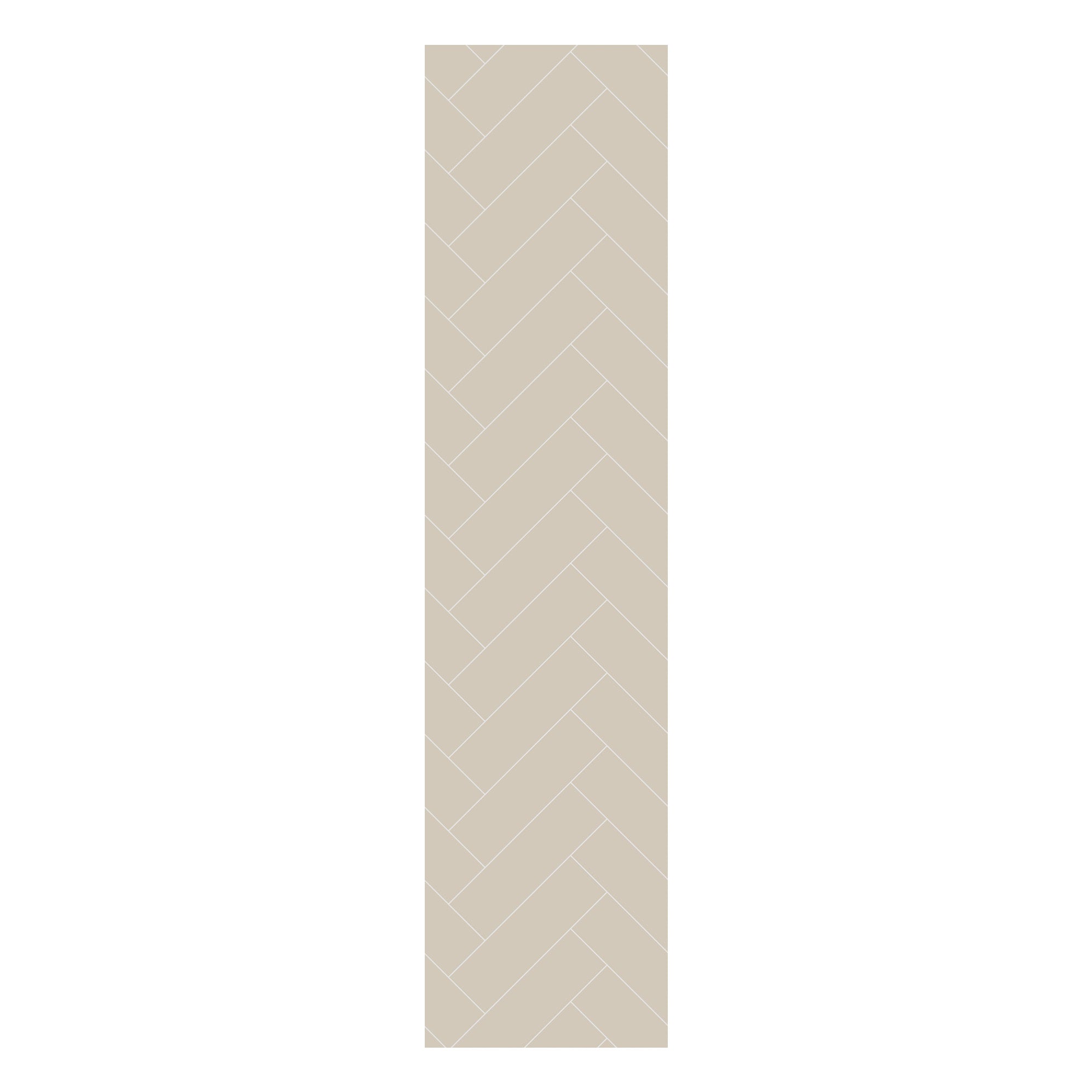Multipanel Tile Herringbone Hydrolock 2400mm x 598mm Taupe Grey 410x123 Tile