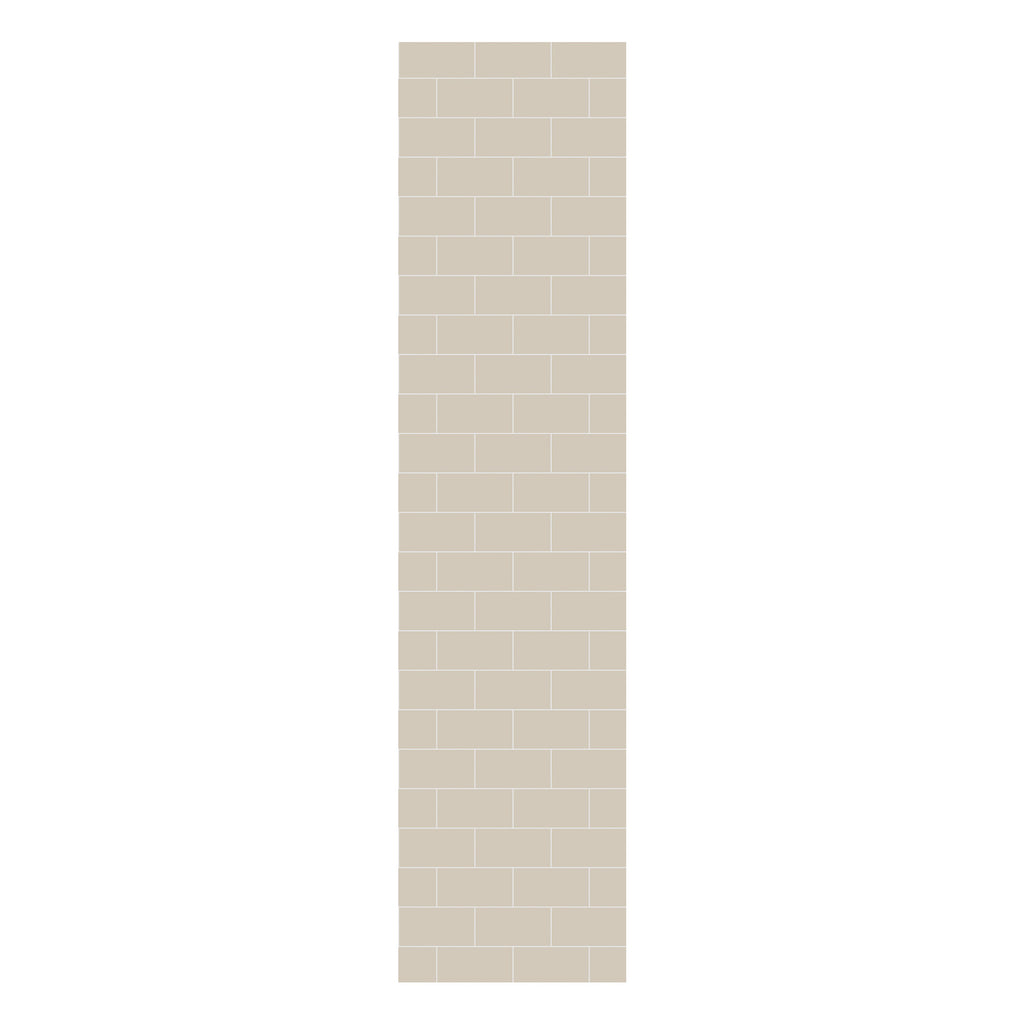 Multipanel Tile Metro Hydrolock 2400mm x 598mm Taupe Grey 191x197 Tile
