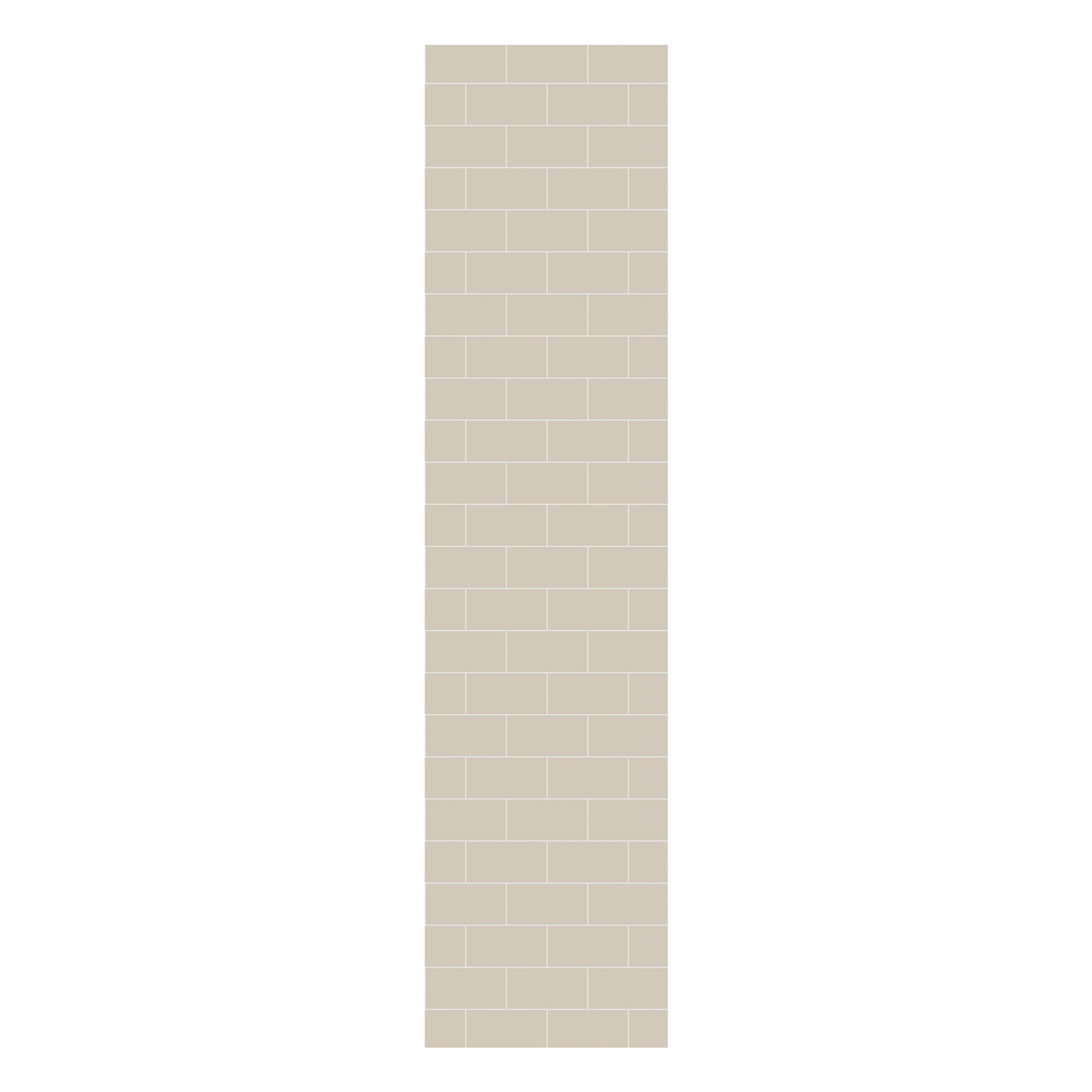 Multipanel Tile Metro Hydrolock 2400mm x 598mm Taupe Grey 191x197 Tile