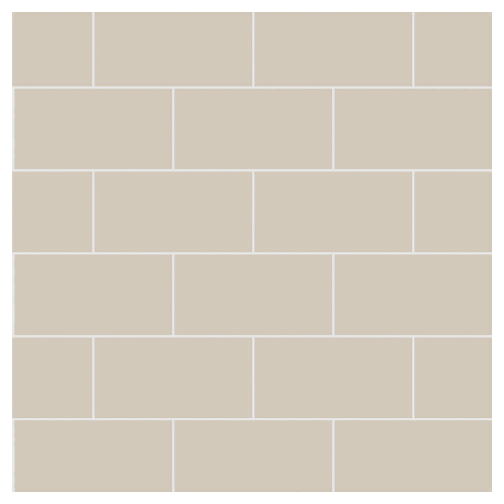 Multipanel Tile Metro Hydrolock 2400mm x 598mm Taupe Grey 191x197 Tile