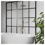 Multipanel Tile Metro Hydrolock 2400mm x 598mm White Grey 191x197 Tile