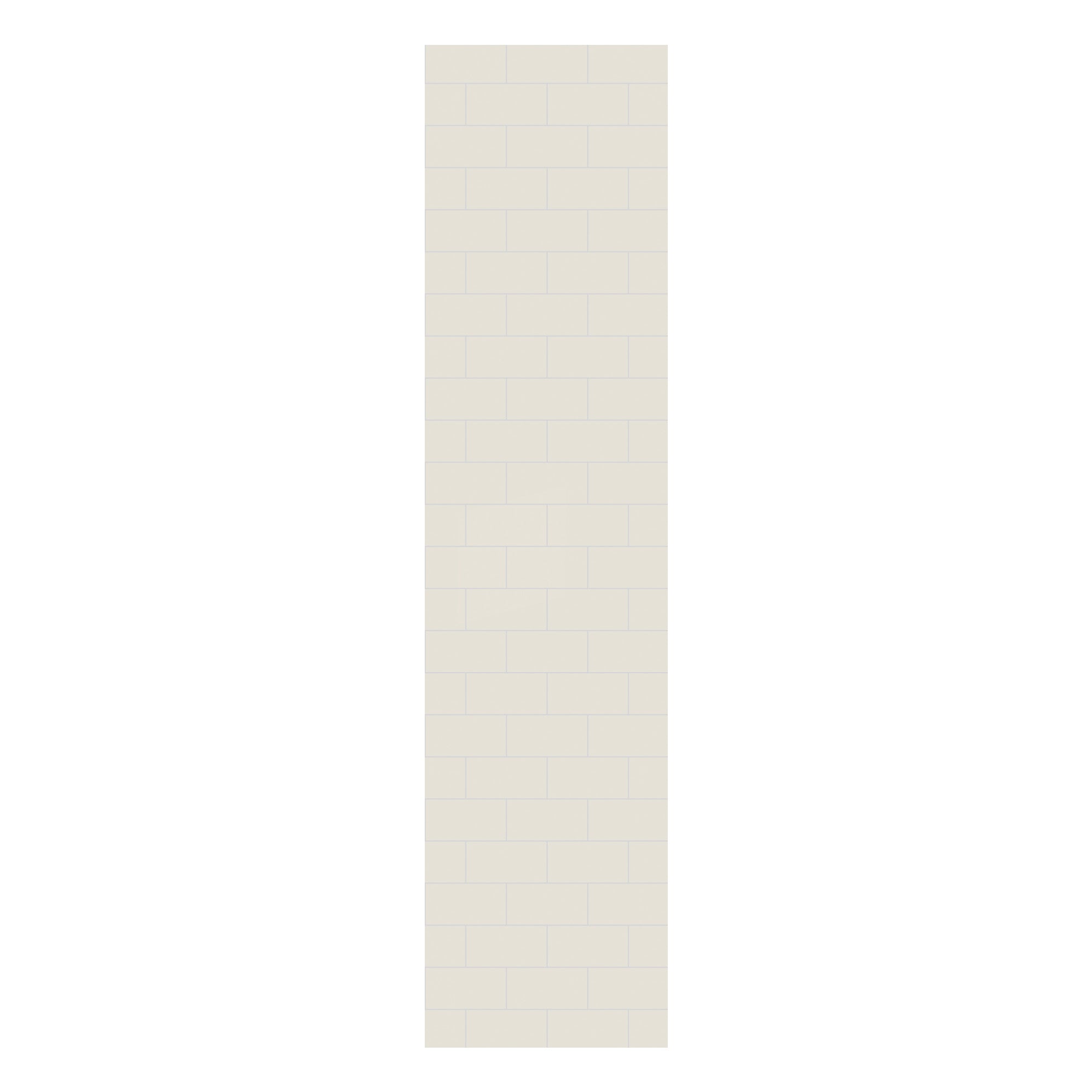 Multipanel Tile Metro Hydrolock 2400mm x 598mm White Grey 191x197 Tile
