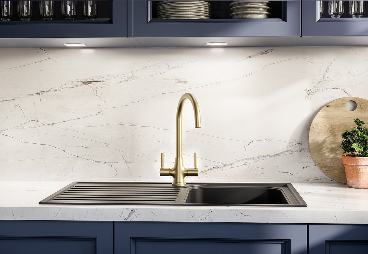Bristan Monza Easyfit Mono Sink Mixer Brushed Brass MZ SNK EF BB