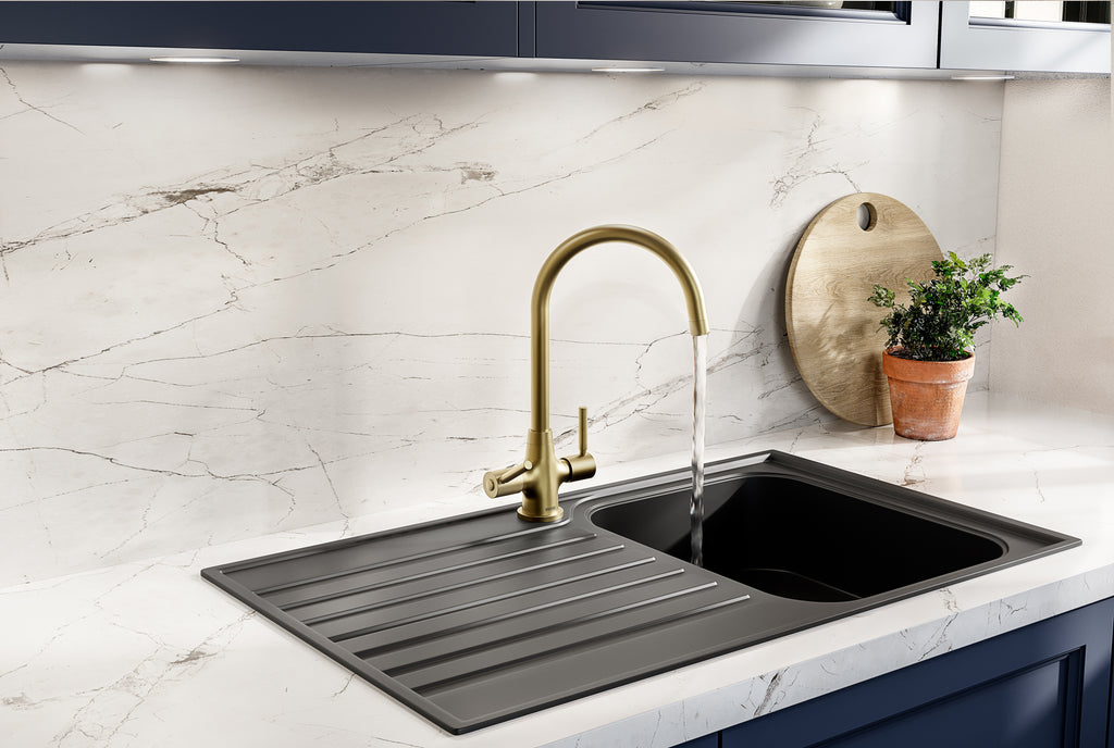 Bristan Monza Easyfit Mono Sink Mixer Brushed Brass MZ SNK EF BB