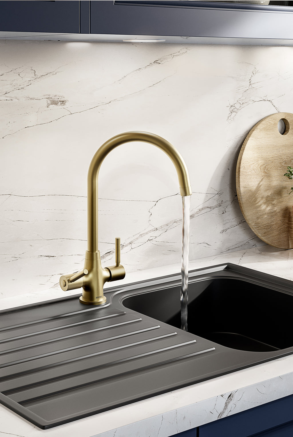Bristan Monza Easyfit Mono Sink Mixer Brushed Brass MZ SNK EF BB
