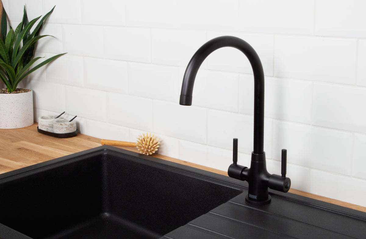 Bristan Hourglass Bath Filler Tap HOU BF BLK Black MZ SNK EF BLK