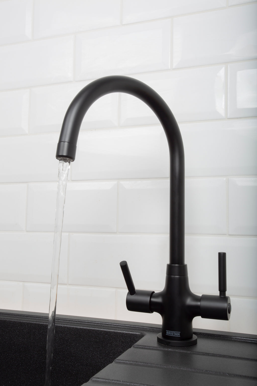 Bristan Hourglass Bath Filler Tap HOU BF BLK Black MZ SNK EF BLK