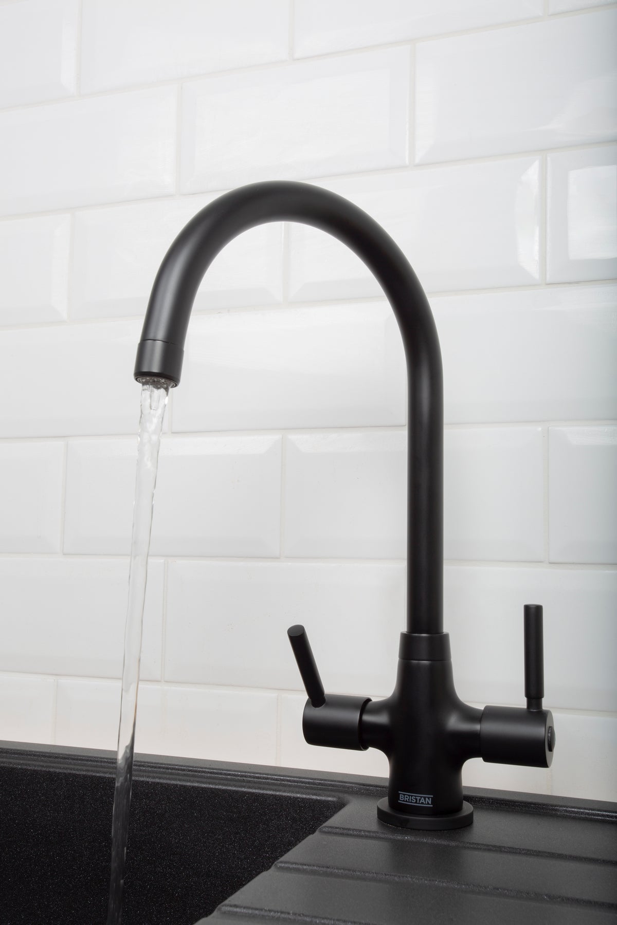 Bristan Hourglass Bath Filler Tap HOU BF BLK Black MZ SNK EF BLK