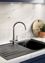 Bristan Monza Easyfit Sink Mixer Brushed Nickel MZ SNK EF BN