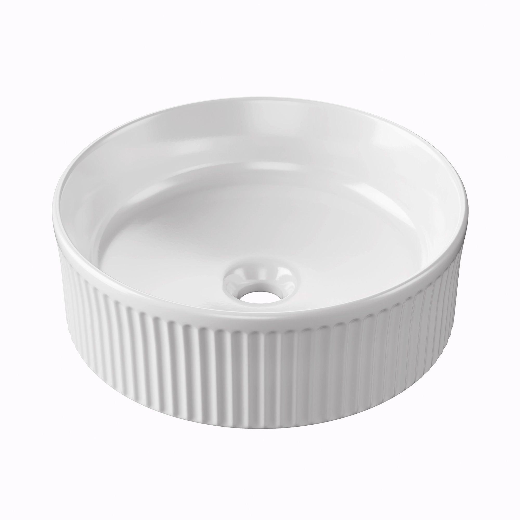 HiB Cleo 37cm Round Ceramic Vessel Basin