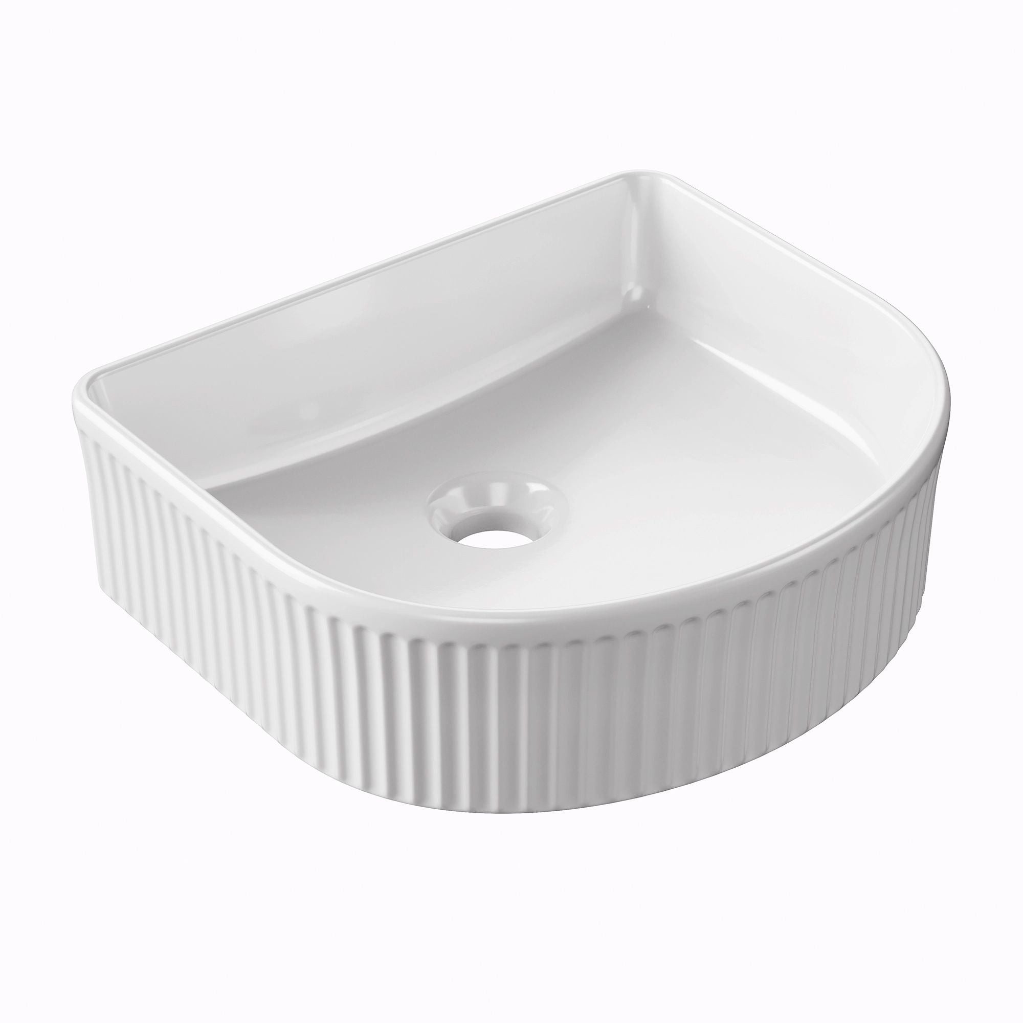 HiB Cleo 40cm Arch Shape Ceramic Vessel Basin