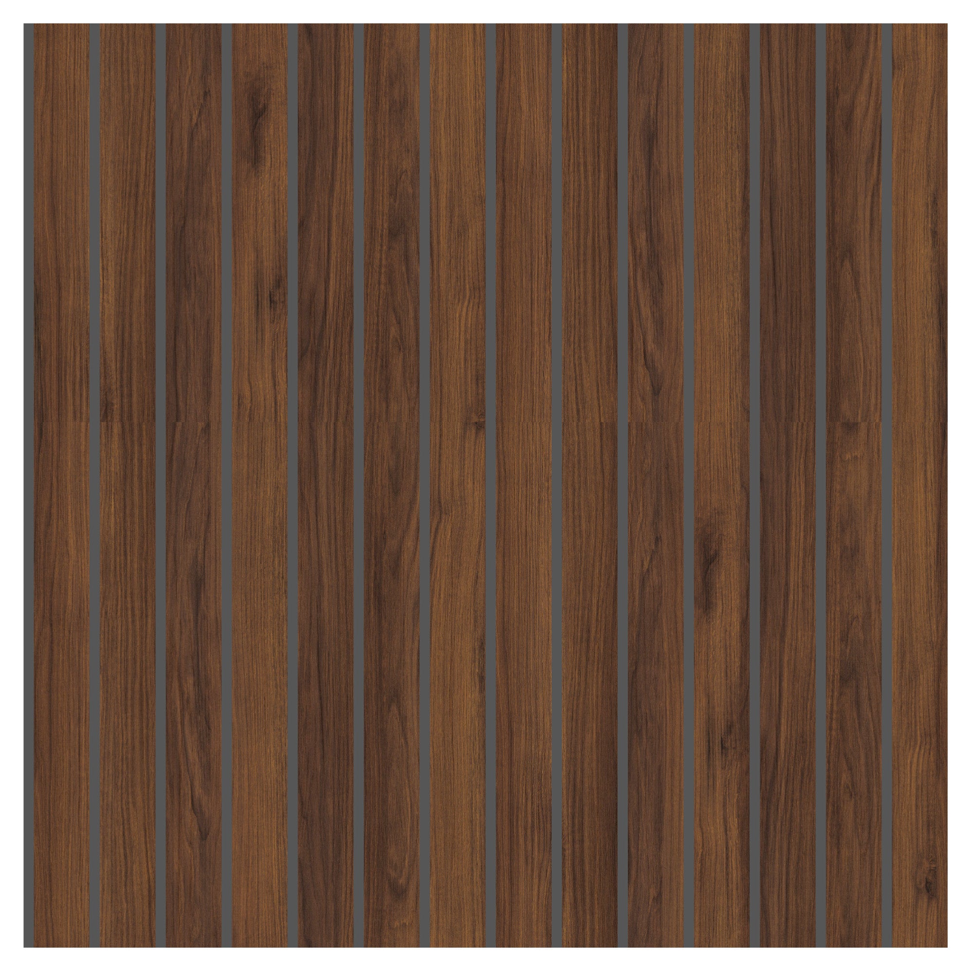 Naturepanel Panel Brown Warmia Walnut Hydro-Lock  14 Slats 2700x598x10.4mm