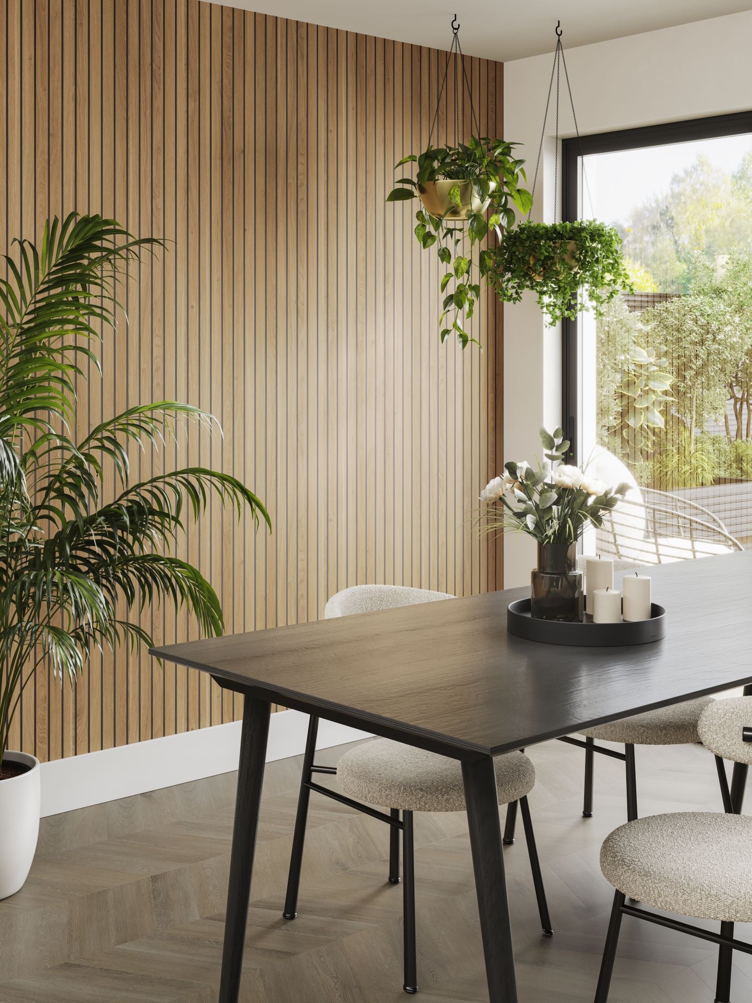 Naturepanel Panel Brown Cuneo Oak Hydro-Lock  14 Slats 2700x598x10.4mm