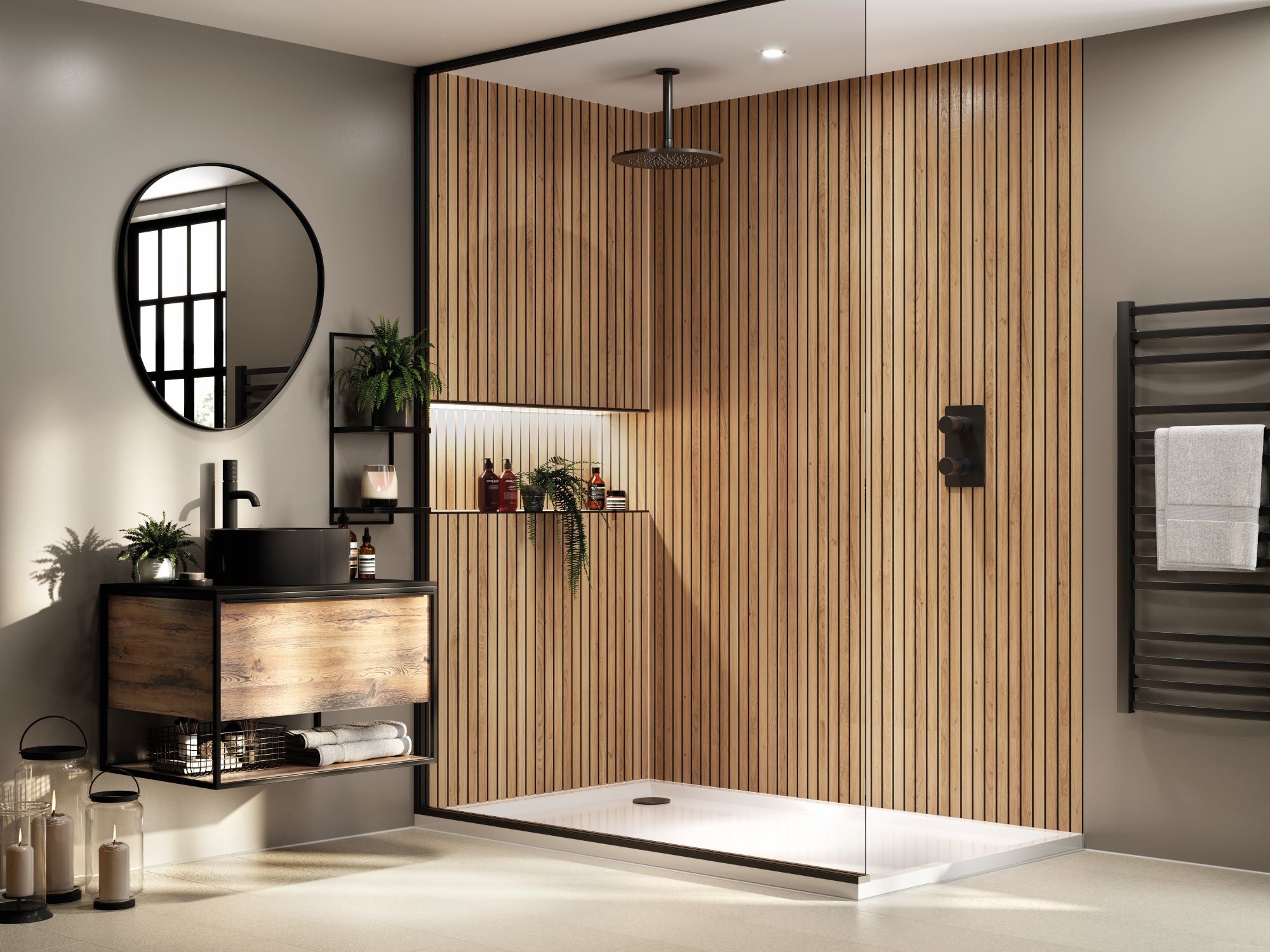 Naturepanel Hydrolock 2400x598x11mm Brown Cuneo Oak