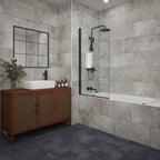 Verona Letwell Grey Glazed Matt Porcelain W&F 308x615mm Pk/7