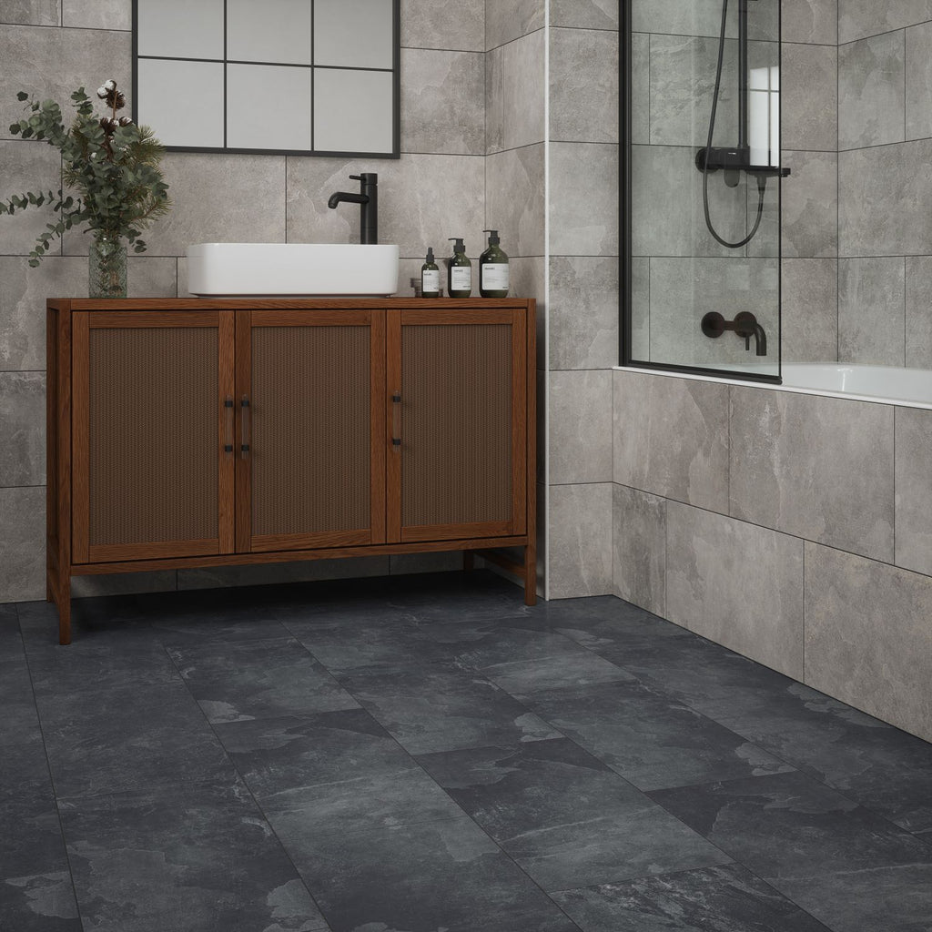 Verona Letwell Anthracite Glazed Matt Porcelain W&F 308X615mm Pk/7