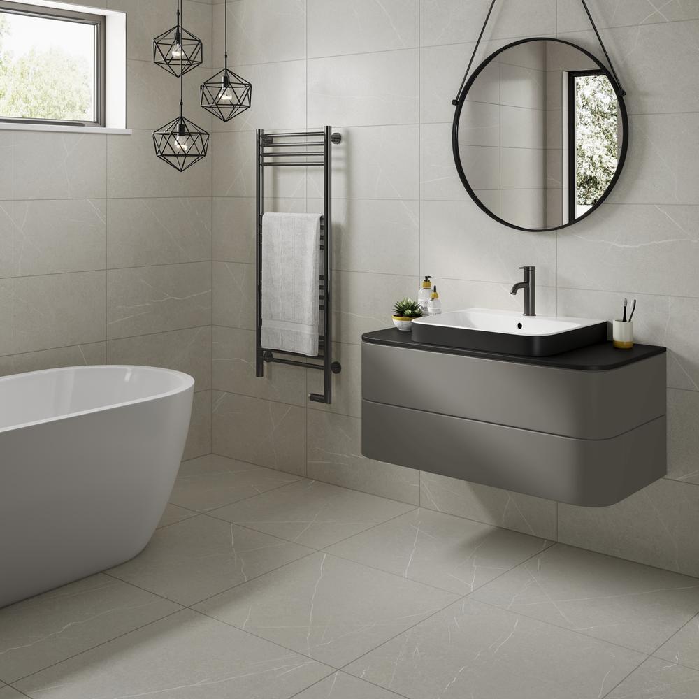 Verona Cawood Cream Matt Ceramic Wall Tiles 300x600mm Pk/9
