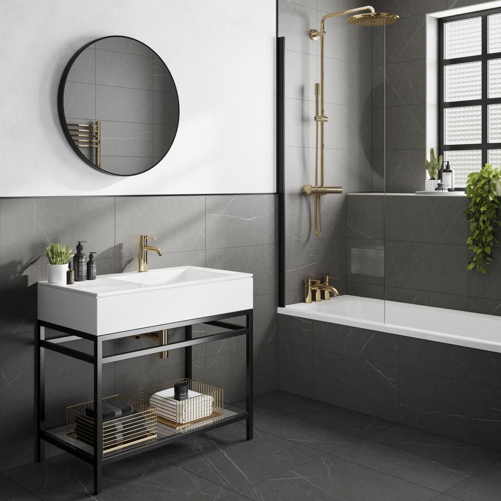 Verona Cawood Dark Matt Ceramic Wall Tiles 300x600mm Pk/9