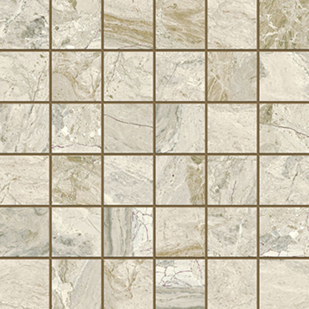 Verona Elmet Natural Porcelain Mosaic Pk/6