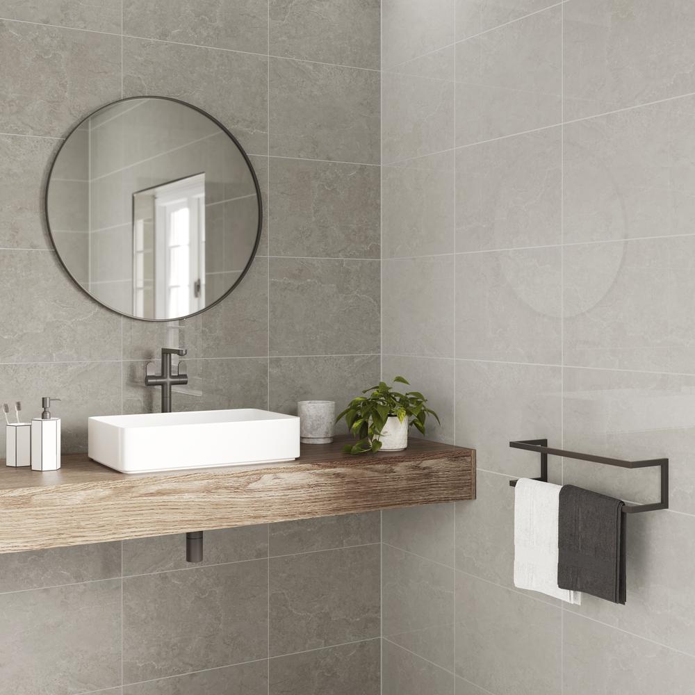 Verona Zoar Dove Gloss Ceramic Wall Tile 300x450mm Pk/6