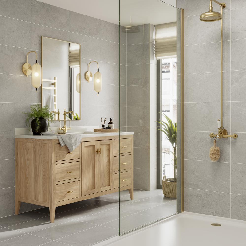 Verona Leyburn Grey Matt Porcelain W&F 300x600mm Pk/7