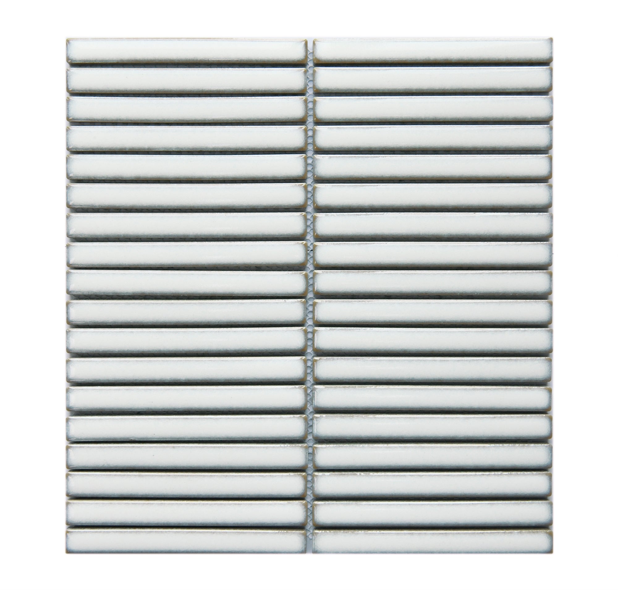 Verona Linear White Gloss Porcelain Mosaic 15x145mm Pk/10