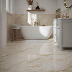 Verona Allerton Pearl Polished Glazed Porcelain Wall & Floor Tile 600x600mm Pk/3