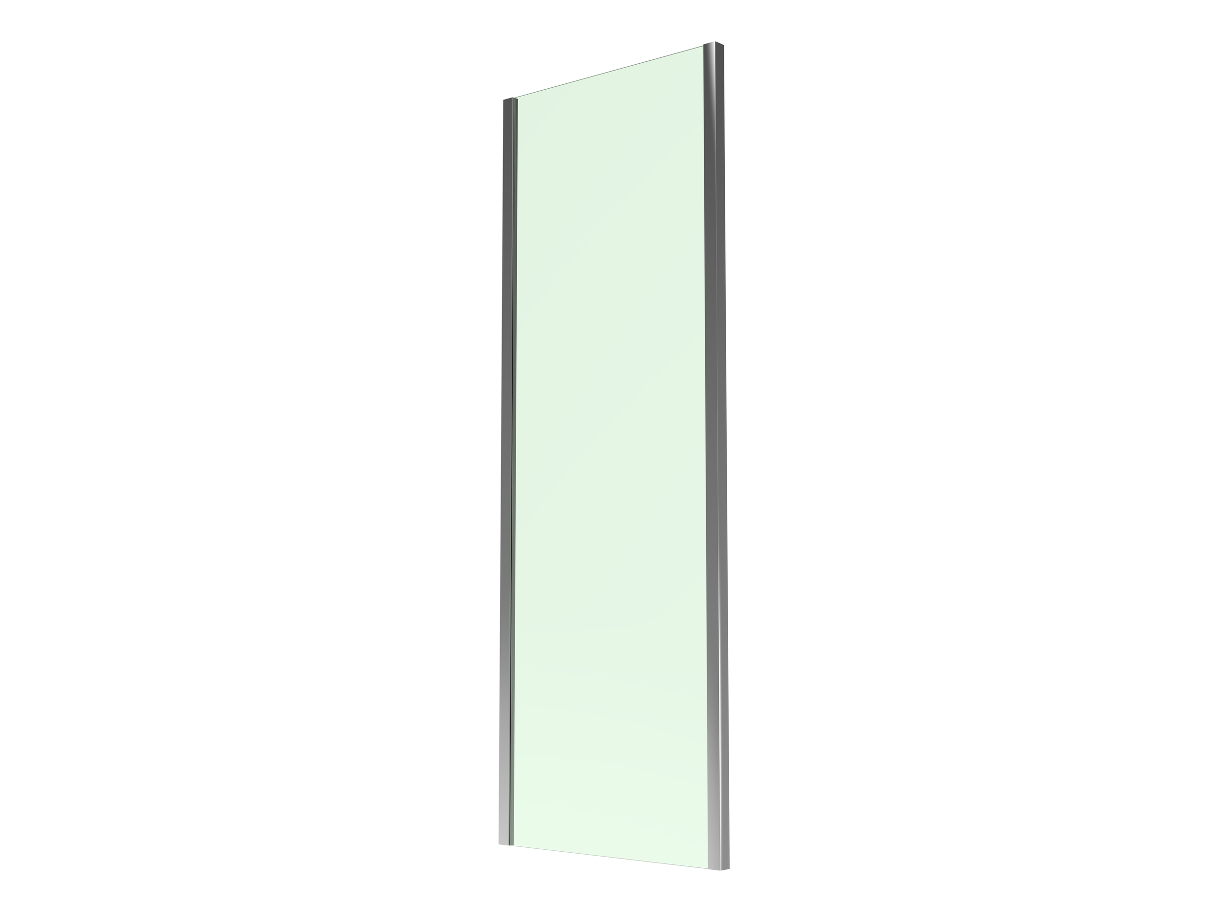 Vitellio Shower Door Side Panel | 700mm | 20mm Adjustment | 6mm Glass - Chrome