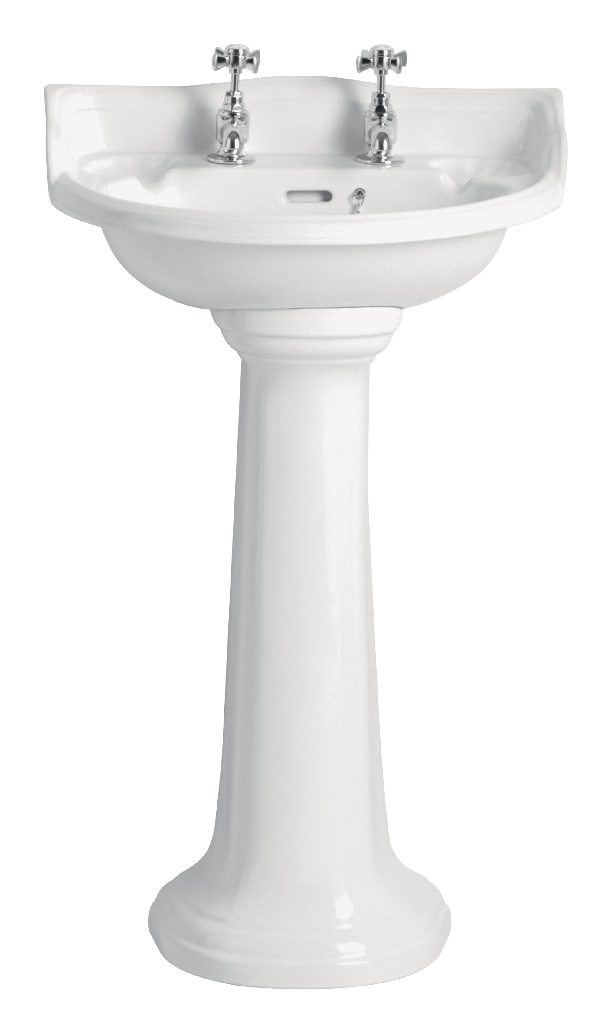 Heritage Dorchester Cloakroom Basin 2 Tap Hole PDW07