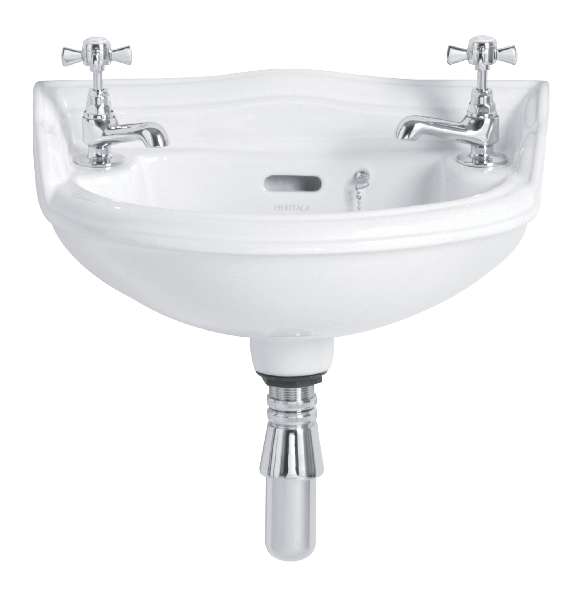 Heritage Dorchester Basin Baby 2 Tap Hole PDW08