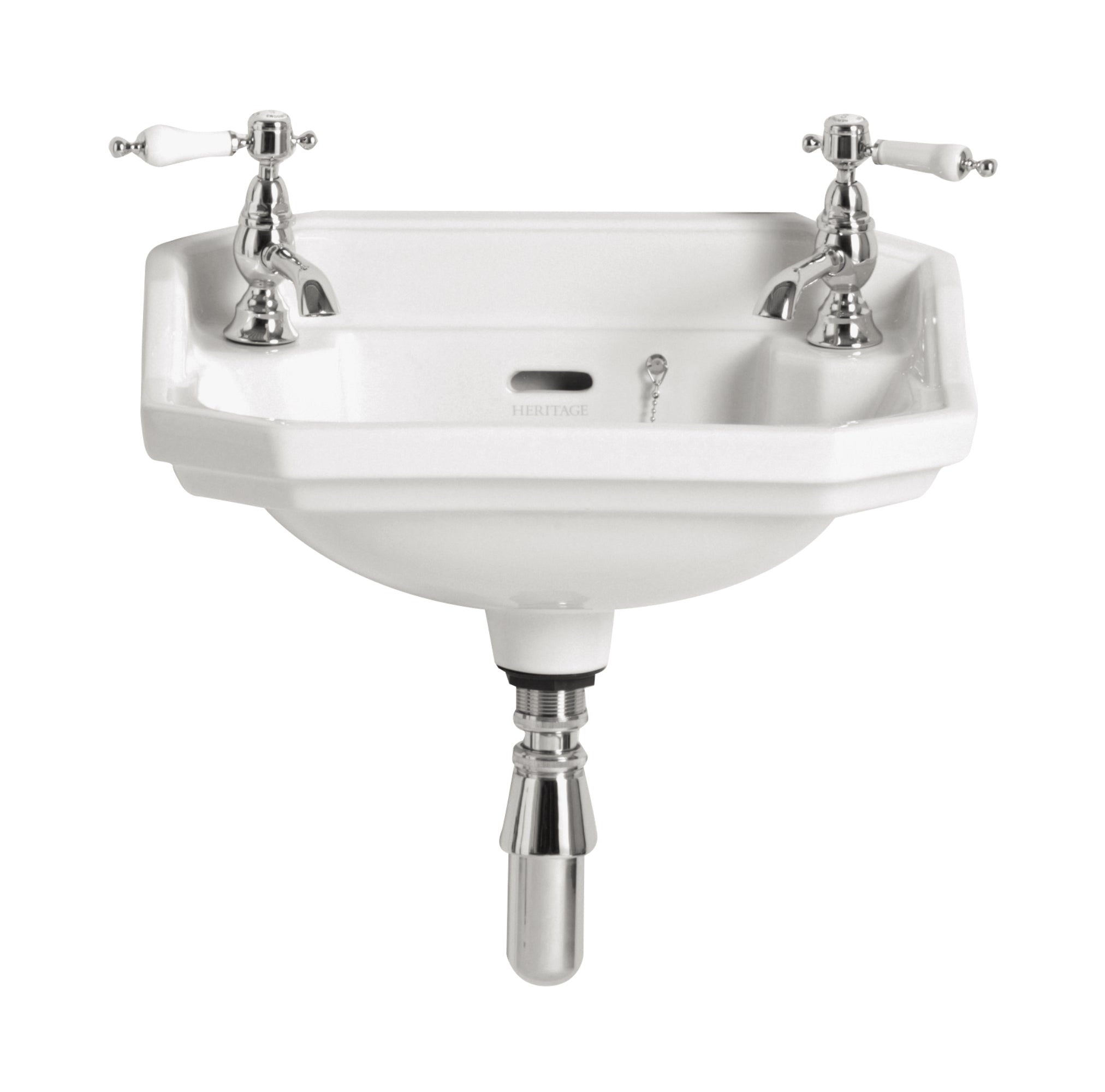 Heritage Granley Baby Basin 2 Tap Hole