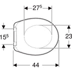 Twyford Alcona Toilet Seat - White