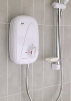 Mira Vigour Thermostatic Power Shower White and Chrome 1.1532.353.