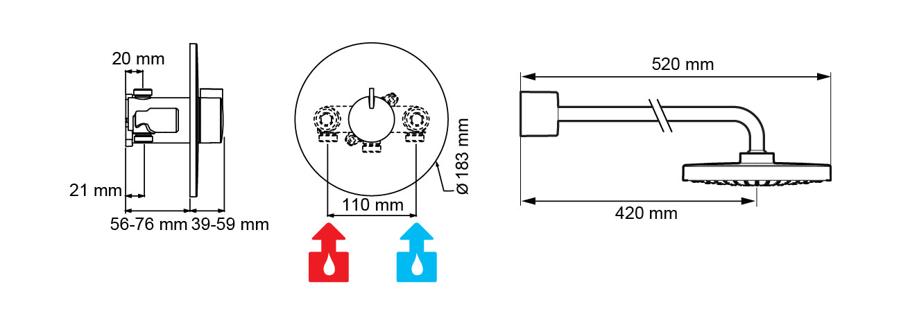 Mira Minilite Bir Thermostatic Mixer Shower 1.1869.004.