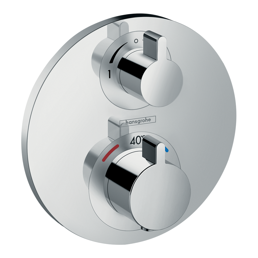 hansgrohe Ecostat S Thermostat for concealed installation for 2 functions Chrome