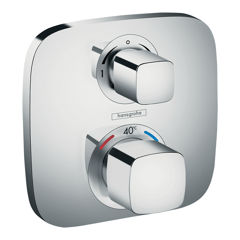 Hansgrohe Ecostat E Thermostatic Shower for concealed installation for 2 functions Chrome 15708000.