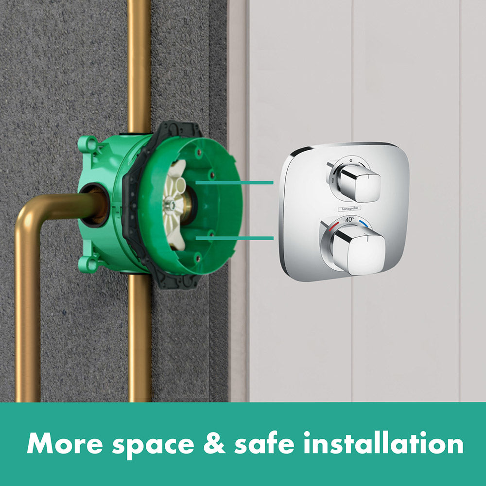 Hansgrohe Ecostat E Thermostatic Shower for concealed installation for 2 functions Chrome 15708000.