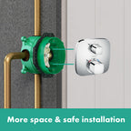Hansgrohe Ecostat E Thermostatic Shower for concealed installation for 2 functions Chrome 15708000.