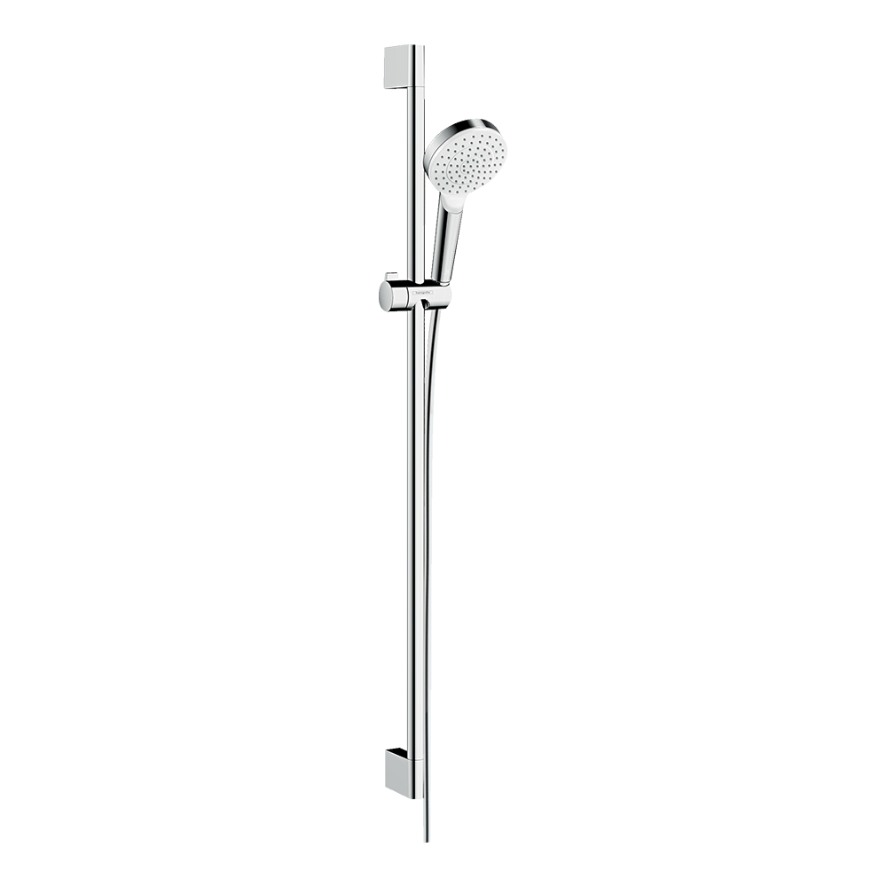 hansgrohe Crometta Shower set 100 1jet EcoSmart 9 l/min with shower bar 90 cm White/Chrome