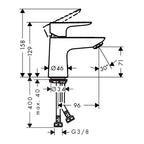 Hansgrohe Hg Talis E 80 Basin MxCoolstart W/O Was