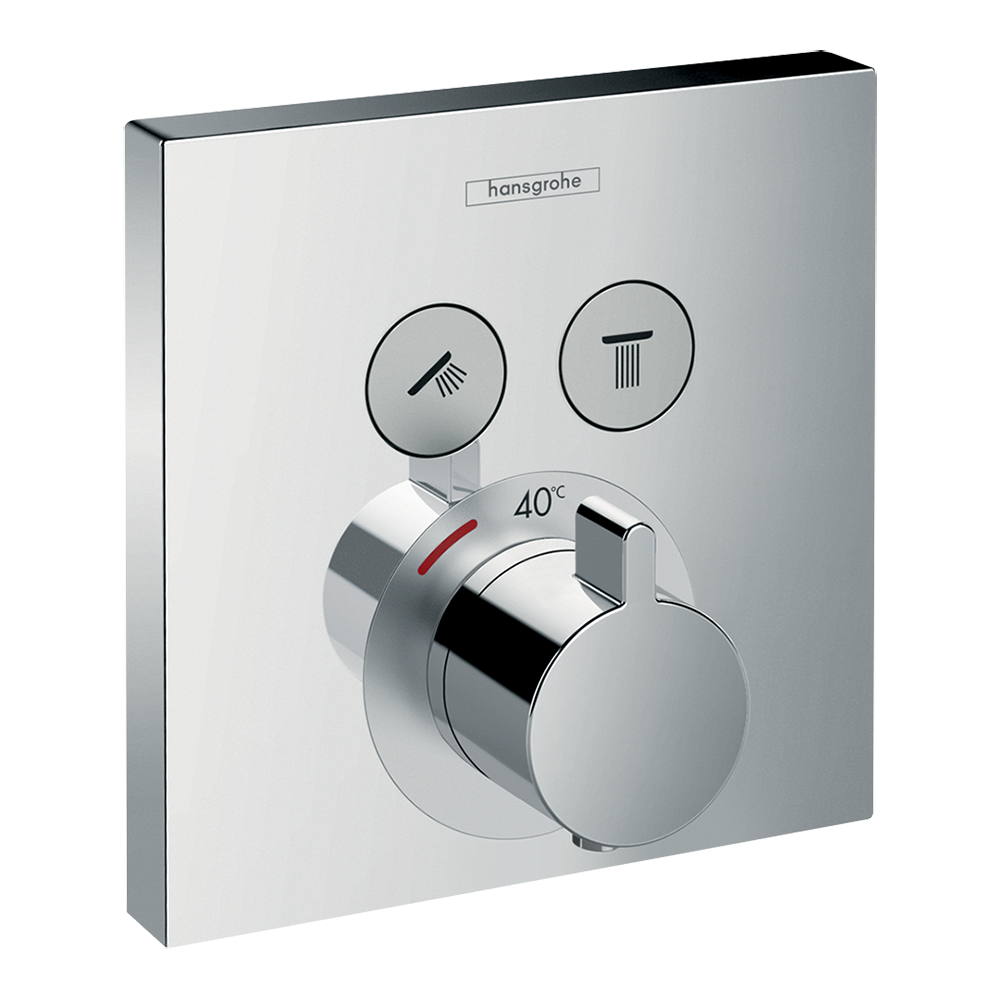 hansgrohe ShowerSelect Thermostat for concealed installation for 2 functions Chrome