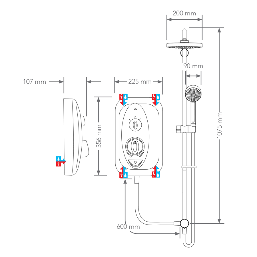 Mira Jump Dual Electric Shower 9.5 KW 1.1788.578