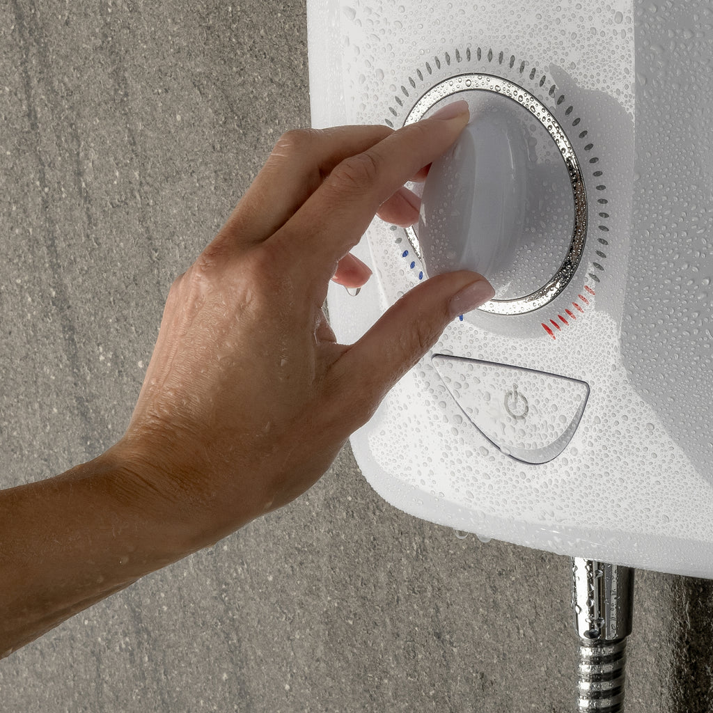 Mira Jump Dual Electric Shower White and Chrome 10.8 KW Compression Or Push-fit 1.1788.576