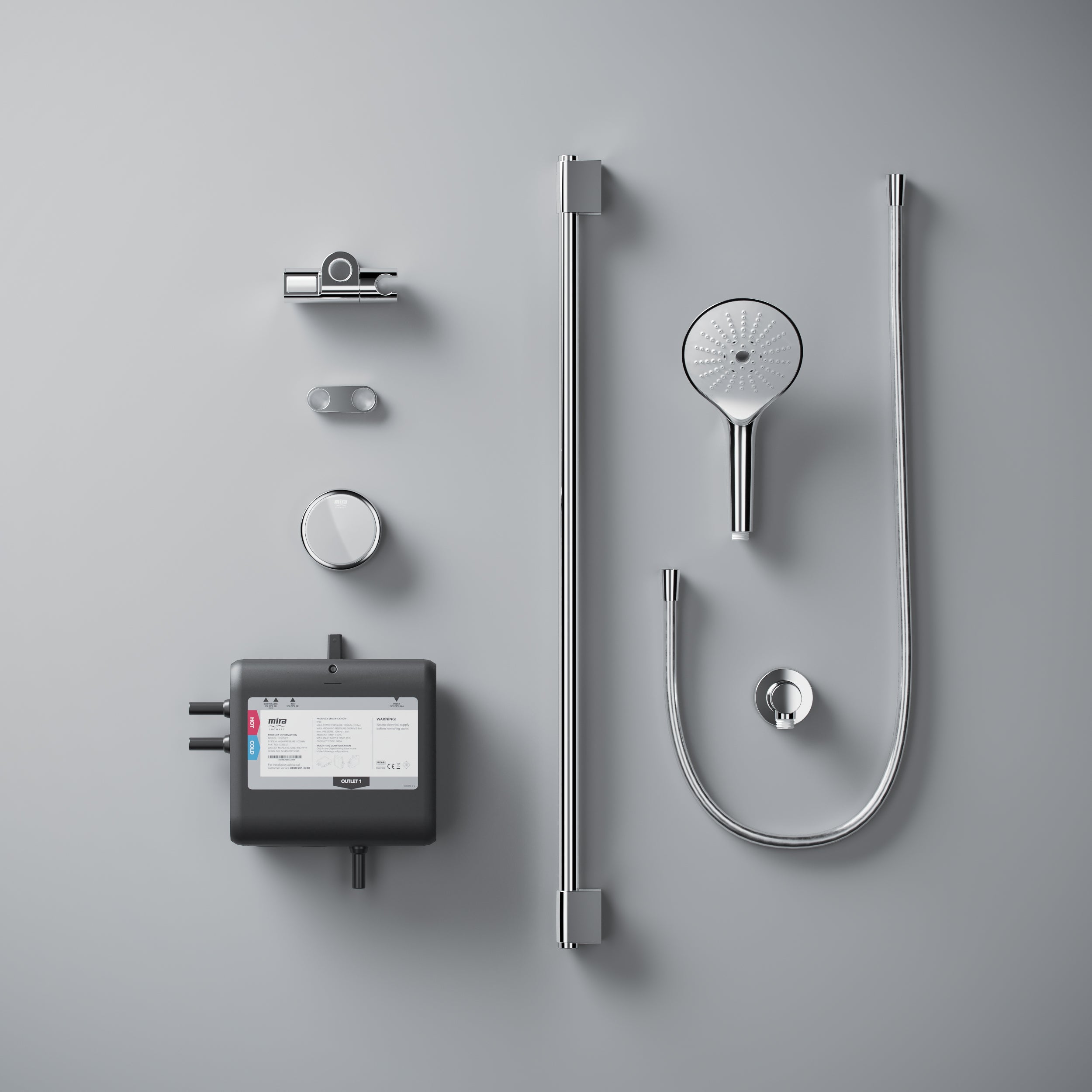 Mira Activate Smart Digital Shower High Pressure Single Outlet Rear Fed with ColdBoost��������� 1.1903.087