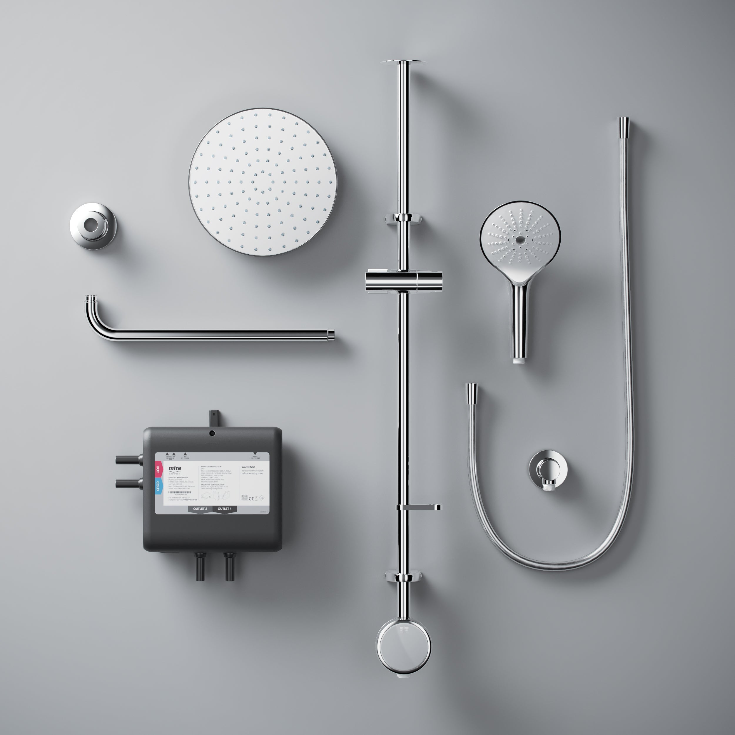 Mira Activate Smart Digital Shower Pumped Dual Outlet Ceiling Fed with ColdBoost��������� 1.1903.092