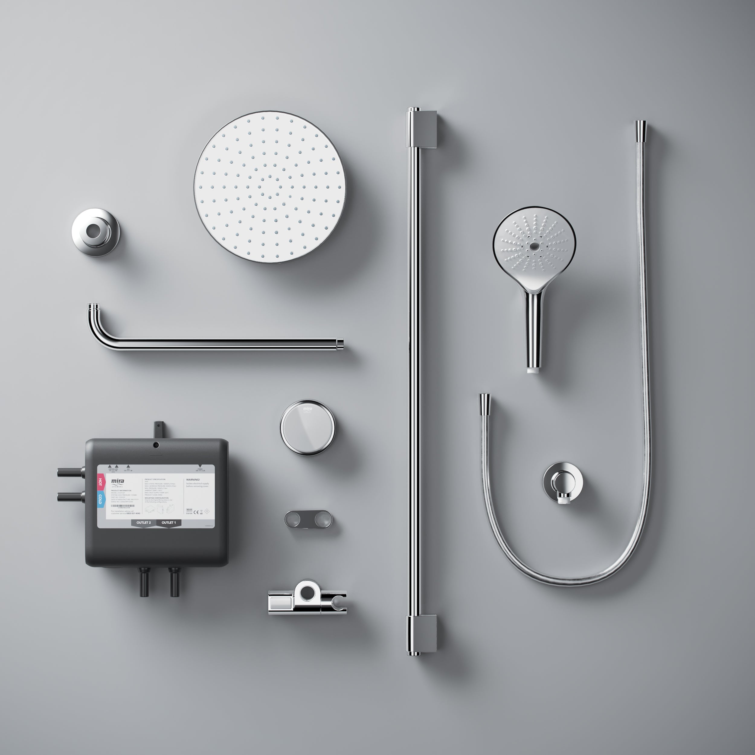 Mira Activate Smart Digital Shower Pumped Dual Outlet Rear Fed with ColdBoost��������� 1.1903.093