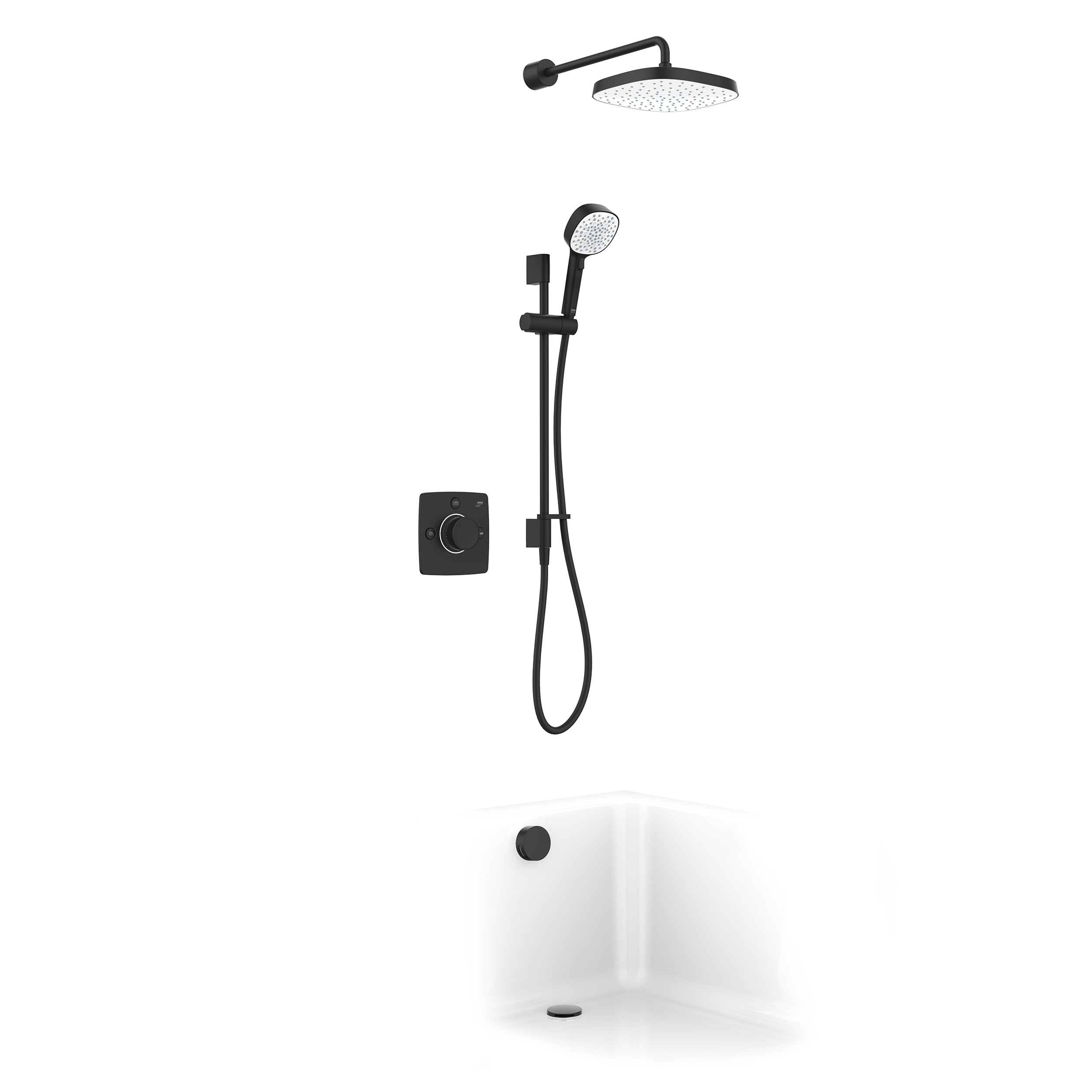MIRA EVOCO TRIPLE OUTLET Bl W/ HYDROGLO 1.1967.010