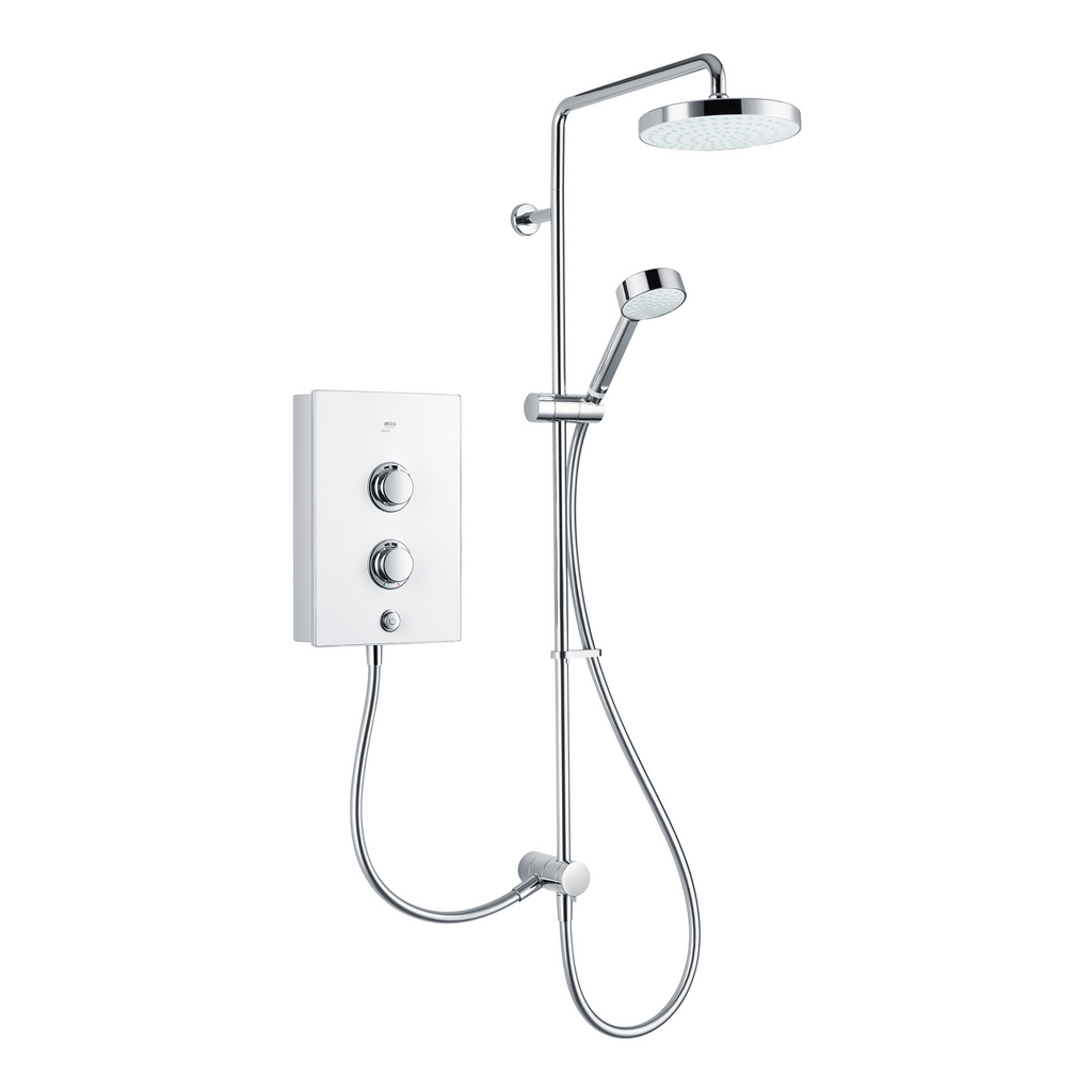Mira Decor Dual Outlet Electric Shower 10.8kW White 1.1894.009.