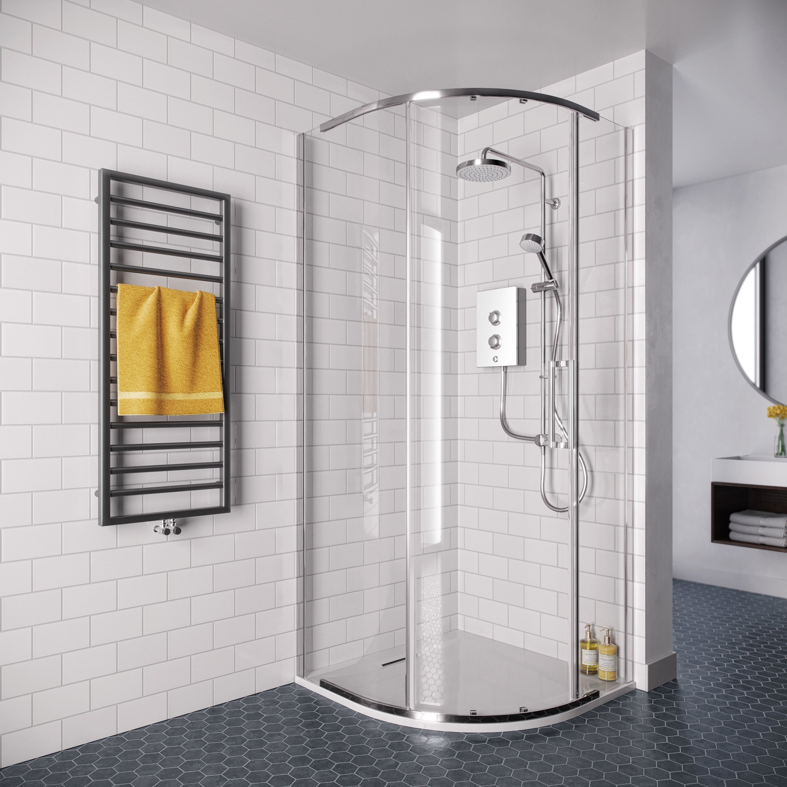 Mira Decor Dual Outlet Electric Shower 10.8kW White 1.1894.009.