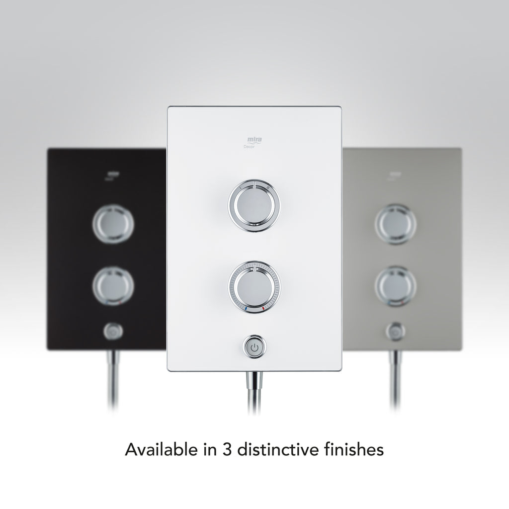 Mira Decor Dual Outlet Electric Shower 10.8kW White 1.1894.009.